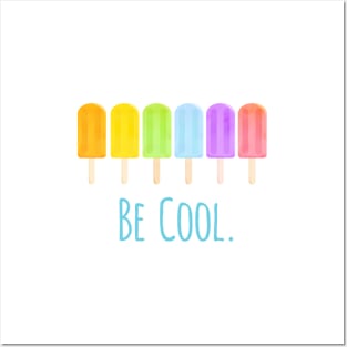 Tasty Summer Watercolour Popsicle Pattern Posters and Art